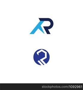 R Letter Arrow vector illustration icon Logo Template design