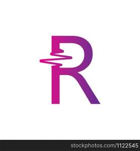 R Letter creative logo or symbol template design