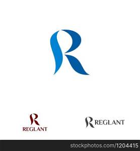 R letter design concept for business or company name initial