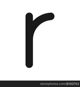 R letter icon vector illustration design
