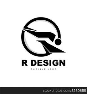 R Letter Logo, Alphabet Vector, Initial R Product Brand Logotype Design