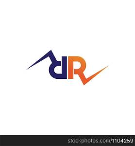 R letter logo and vector icon design template element