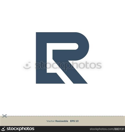 R Letter Logo Template Illustration Design. Vector EPS 10.