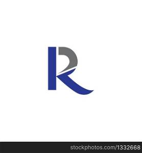 R letter logo template vector icon illustration design
