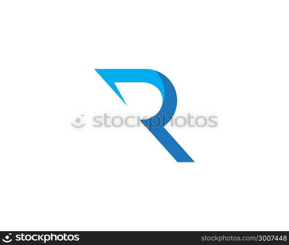 R Letter Logo Template vector illustration design