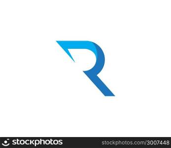 R Letter Logo Template vector illustration design