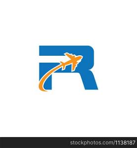 R Letter logo TRAVEL creative concept template design