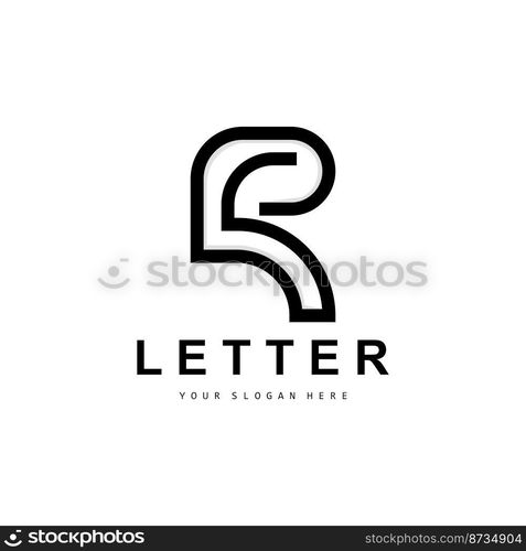 R Letter Logo, Vector Alphabet Symbol, Design For Brand Logos With Initial Letter