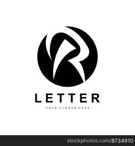 R Letter Logo, Vector Alphabet Symbol, Design For Brand Logos With Initial Letter