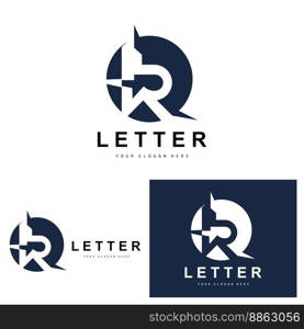 R Letter Logo, Vector Alphabet Symbol, Design For Brand Logos With Initial Letter