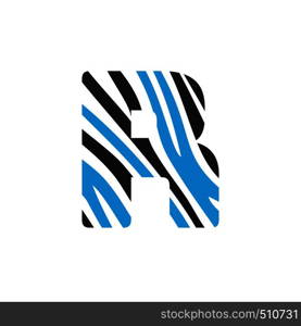 R letter logo vector design. Initial letter R logo design.