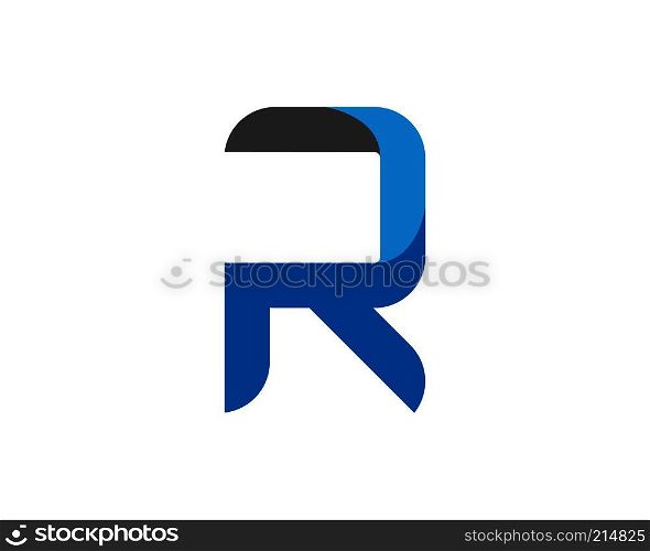 R letter logo vector icon illustration design