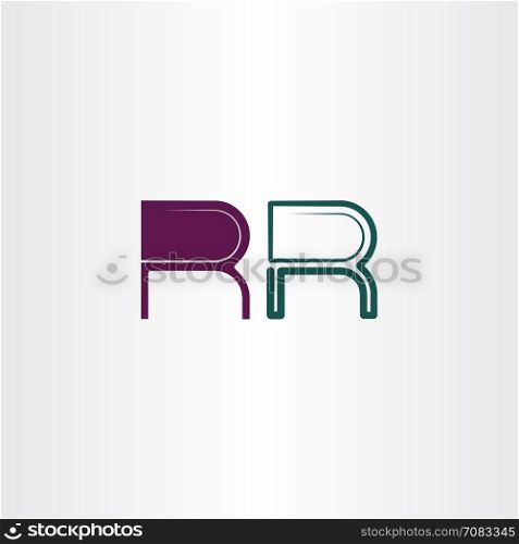 r letter logotype illustration vector icon
