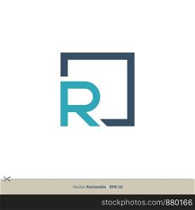 R letter vector logo template Illustration Design. Vector EPS 10.