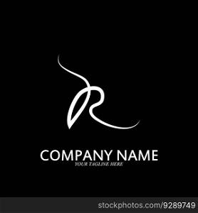 R logo business company icon vector illustration template design