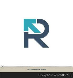 R R Letter Logo Template Illustration Design. Vector EPS 10.