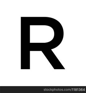 R signage trendy