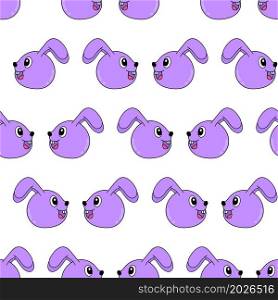rabbit face expression repeat pattern