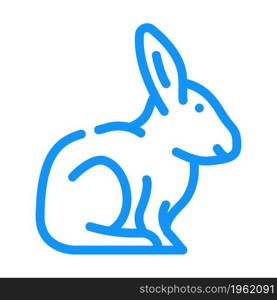 rabbit farm animal color icon vector. rabbit farm animal sign. isolated symbol illustration. rabbit farm animal color icon vector illustration