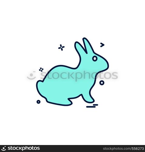 Rabbit icon design vector