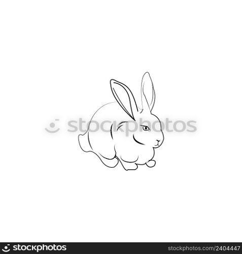 rabbit logo icon vector design template