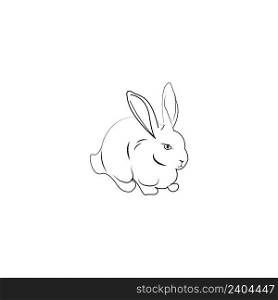 rabbit logo icon vector design template
