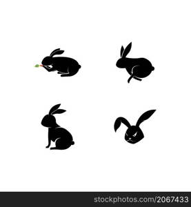 Rabbit Logo template vector icon