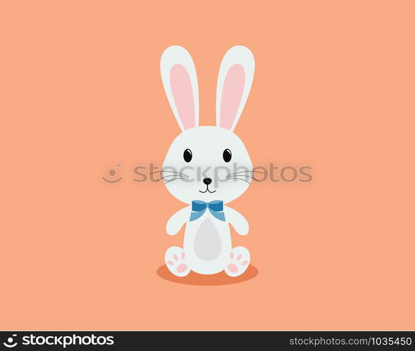 Rabbit Logo template vector icon design