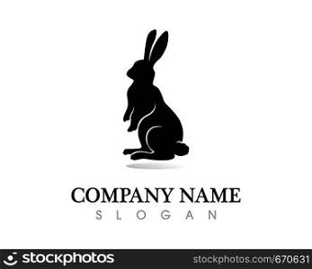 Rabbit Logo template vector icon design
