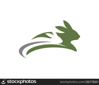 Rabbit Logo template vector icon illustration design