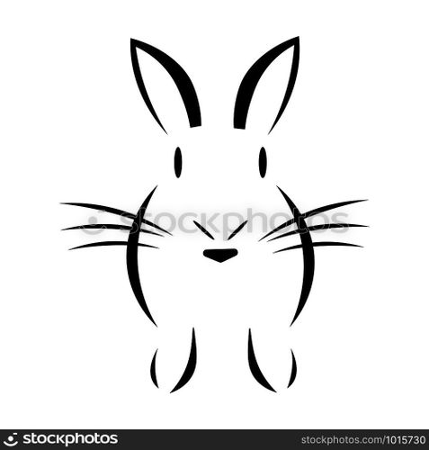 rabbit logo vector