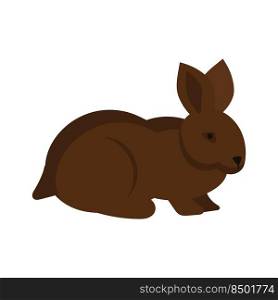 Rabbit or hare cartoon bunny pet. Animal icon and farm breed easter. Rodent isolated white vector illustration and adorable furry animal. Drawing wildlife and zoo rabbit sign fauna