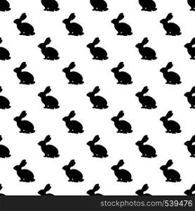 Rabbit pattern seamless black for any design. Rabbit pattern seamless