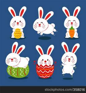 rabbit set vector art