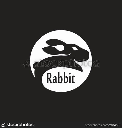 Rabbit template vector icon illustration design