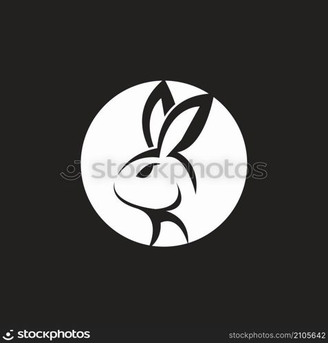 Rabbit template vector icon illustration design