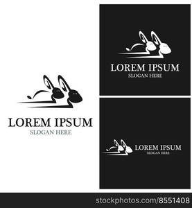 Rabbit template vector icon illustration design