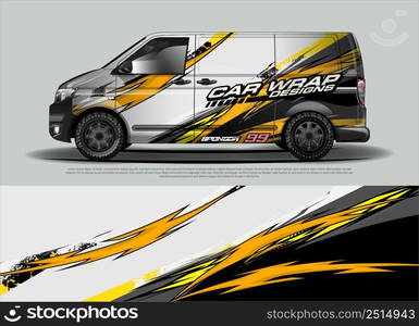 race car Livery for vehicle wrap design vector