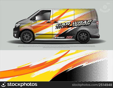 race car Livery for vehicle wrap design vector