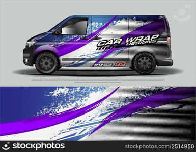 race car Livery for vehicle wrap design vector