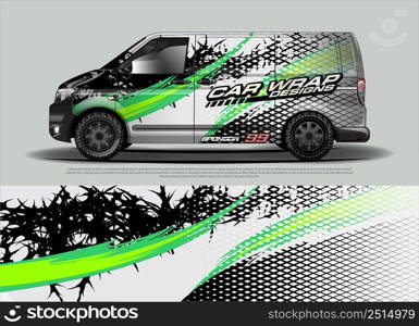 race car Livery for vehicle wrap design vector