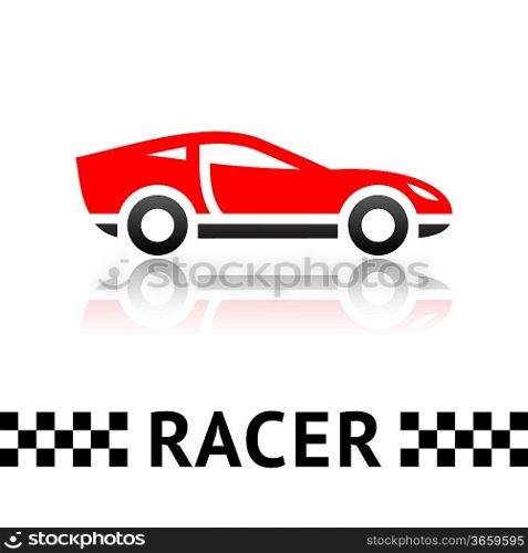 Race car symbol