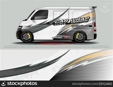 Race car wrap design vector for vehic≤vinyl sticker and automotive decal livery