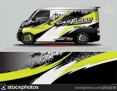 Race car wrap design vector for vehicle vinyl sticker and automotive decal livery