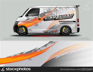 Race car wrap design vector for vehicle vinyl sticker and automotive decal livery