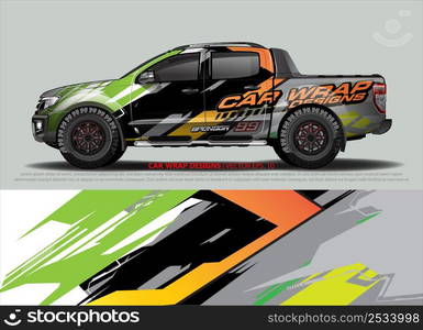 Race car wrap design vector for vehicle vinyl sticker and automotive decal livery