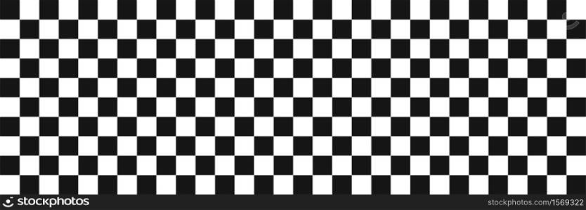 Race flag. Checkered background. Vector seamless pattern.