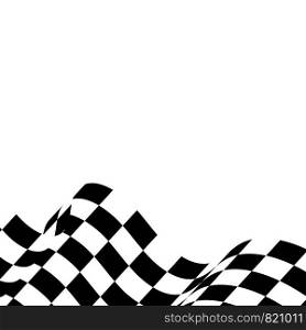 Race flag icon, simple design illustration vector