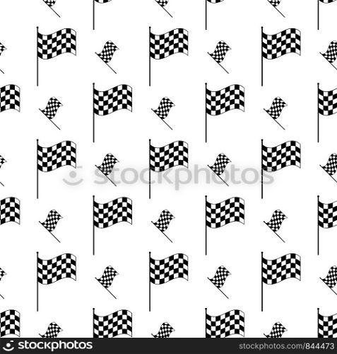 Race Flag Seamless Pattern, Vinyl Ready Vector Art Illustration