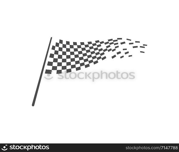 Race flag vector template